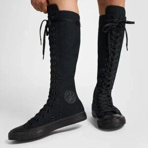 Converse All Star Chuck Taylor Lace Up Tall XX-Hi Sneakers Boots 6.5 Black NEW